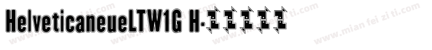 HelveticaneueLTW1G H字体转换